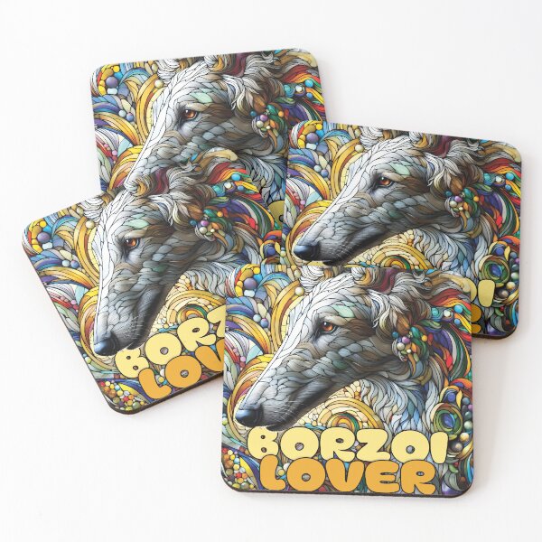 Item preview, Borzoi lover, stained glass. I love borzois. designed and sold by MrPila.