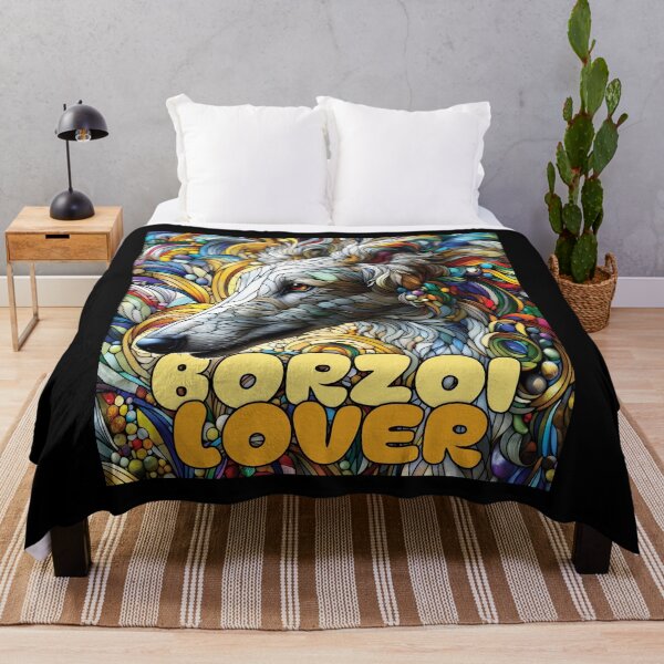 Item preview, Borzoi lover, stained glass. I love borzois. designed and sold by MrPila.