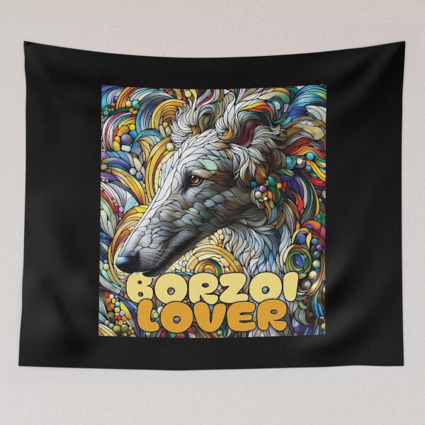 Item preview, Borzoi lover, stained glass. I love borzois. designed and sold by MrPila.