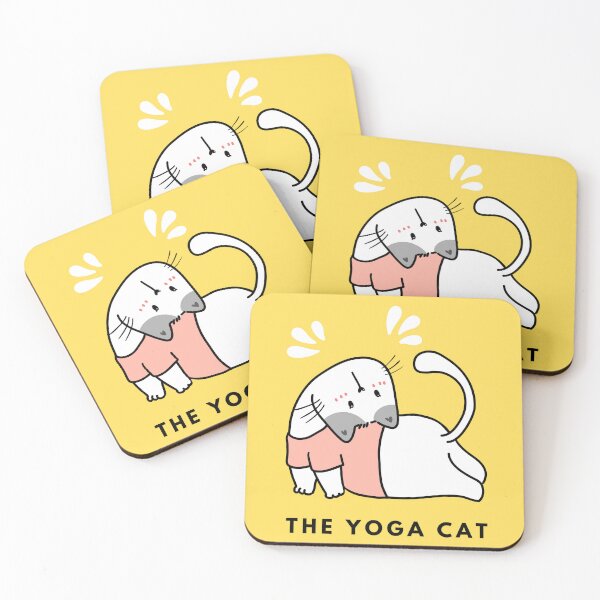 Item preview, The Yoga Cat, Cat Doing  Yoga designed and sold by Mariana Piana.