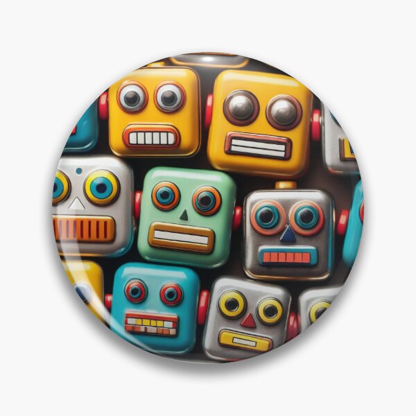 Item preview, Robot Head Pattern designed and sold by ArtFactoryAI.