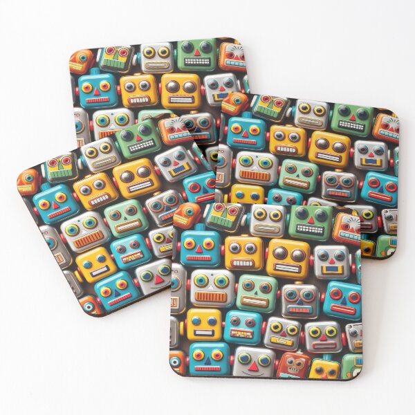 Item preview, Robot Head Pattern designed and sold by ArtFactoryAI.