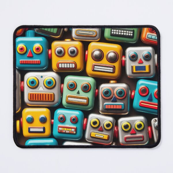 Item preview, Robot Head Pattern designed and sold by ArtFactoryAI.