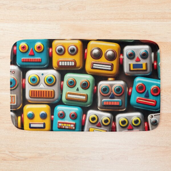 Item preview, Robot Head Pattern designed and sold by ArtFactoryAI.
