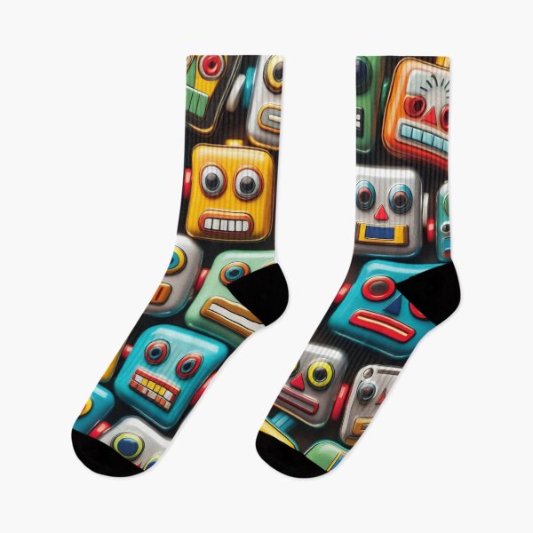 Item preview, Robot Head Pattern designed and sold by ArtFactoryAI.