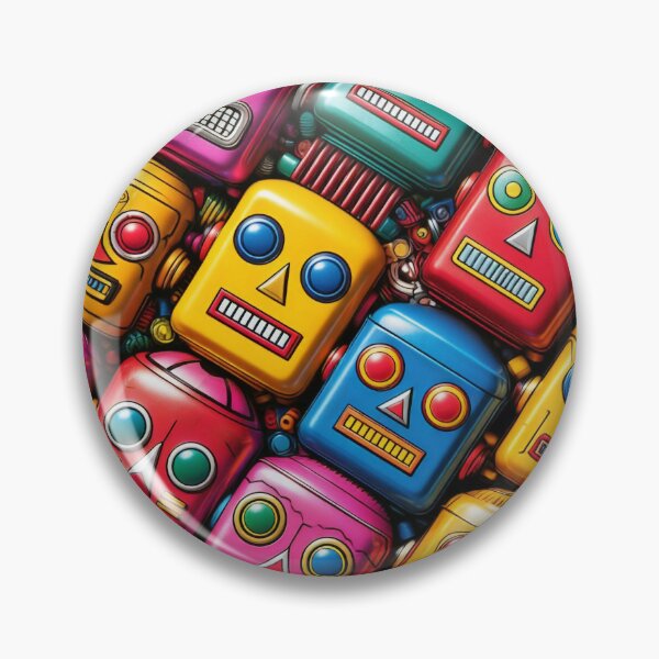 Item preview, Robot Head Pattern designed and sold by ArtFactoryAI.