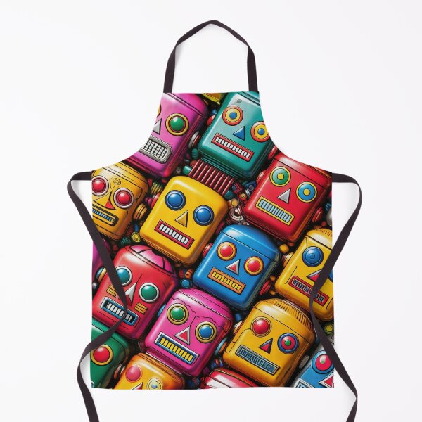 Item preview, Robot Head Pattern designed and sold by ArtFactoryAI.