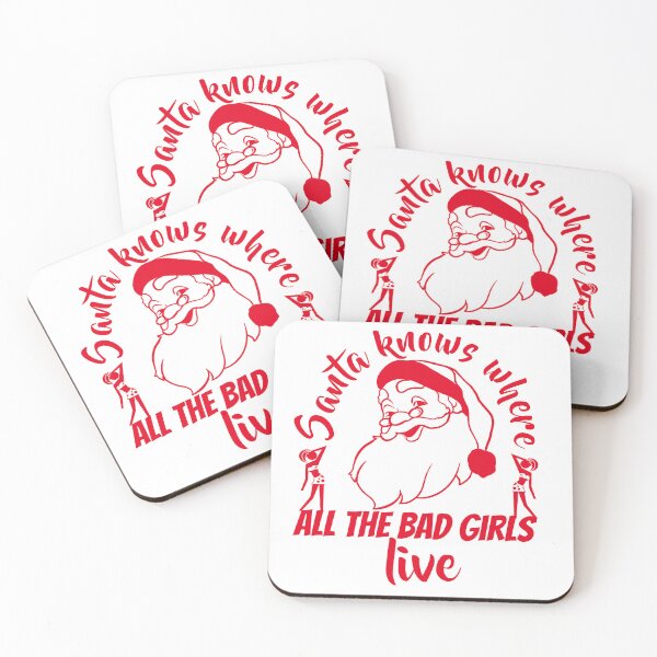 Item preview, Santa knows where all the bad girls live designed and sold by ramazis.