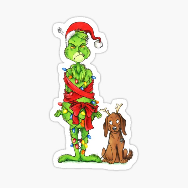 The Grinch Sticker for Sale by pofrstudios
