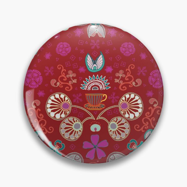 Item preview, Christmas coffee cup with art nouveau flowers designed and sold by Goddessart.