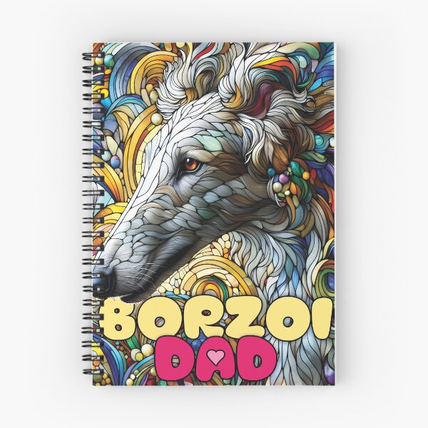 Artikelvorschau, Barsoi-Vater, Buntglas. Ich liebe Barsois. entworfen und verkauft von MrPila.