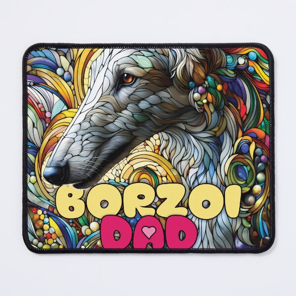 Item preview, Borzoi dad, stained glass. I love borzois. designed and sold by MrPila.