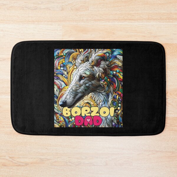 Item preview, Borzoi dad, stained glass. I love borzois. designed and sold by MrPila.
