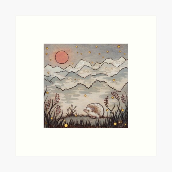 Item preview, Hedgehog in the Fog designed and sold by Fay Helfer.