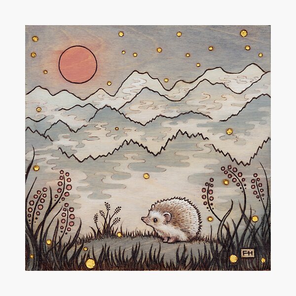 Item preview, Hedgehog in the Fog designed and sold by Fay Helfer.