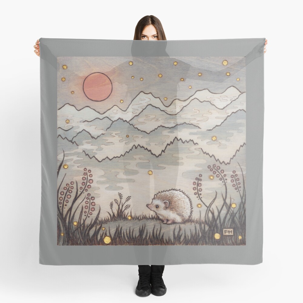 Hedgehog in the Fog Scarf