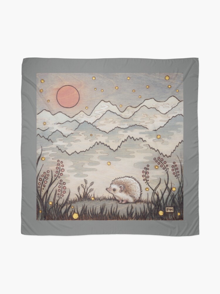Alternate view of Hedgehog in the Fog Scarf