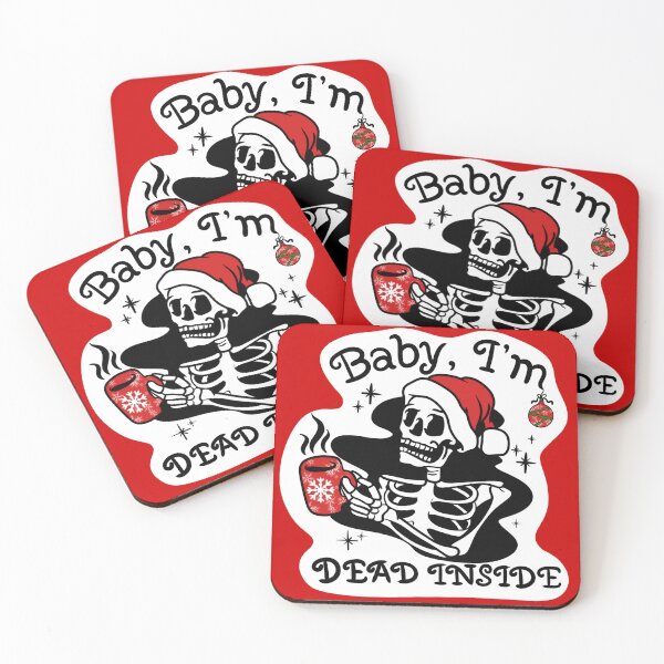 Item preview, Baby, I'm Dead Inside Christmas Skeleton designed and sold by CosmicWitch616.