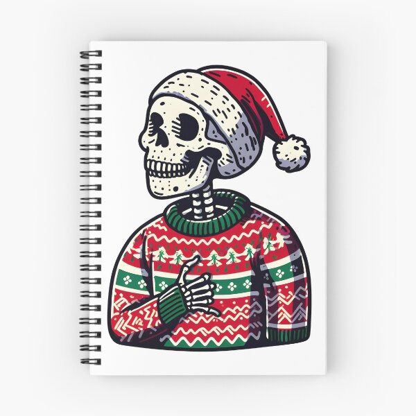 Item preview, Christmas Sweater Skeleton Santa designed and sold by Humbugle.