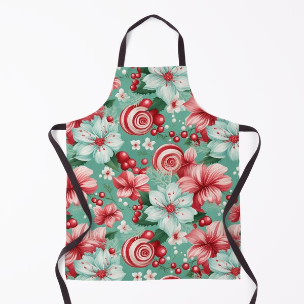 Item preview, Vintage Holiday Floral with Peppermints designed and sold by Driftwood Spirits.