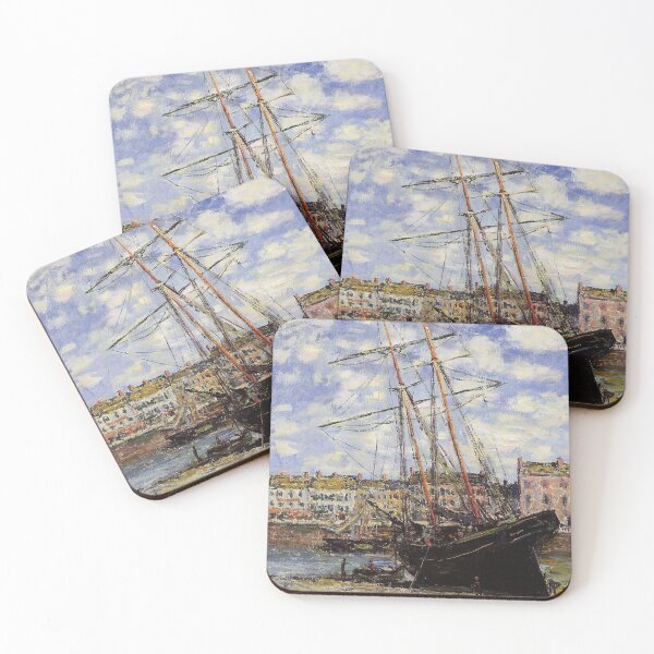 Item preview, Claude Monet's Boat at Low Tide at Fecamp designed and sold by mosfunky.