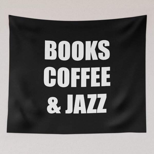 Item preview, Books coffee and Jazz  designed and sold by Inspirationmotivation.