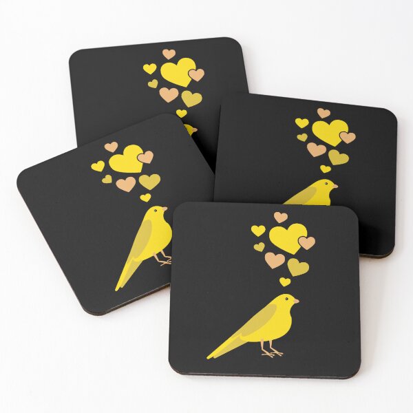 Item preview, Cute Canary With Hearts designed and sold by eternallygifted.
