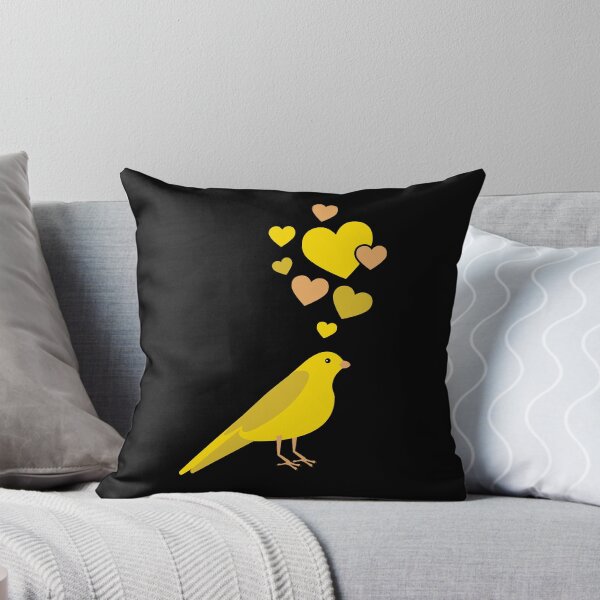 Item preview, Cute Canary With Hearts designed and sold by eternallygifted.