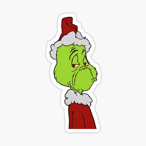 The Grinch Sticker for Sale by pofrstudios