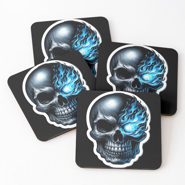 Item preview, Blue Flame Eyed Skull designed and sold by NeatSplash.
