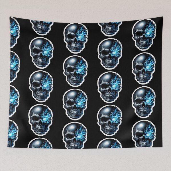 Item preview, Blue Flame Eyed Skull designed and sold by NeatSplash.