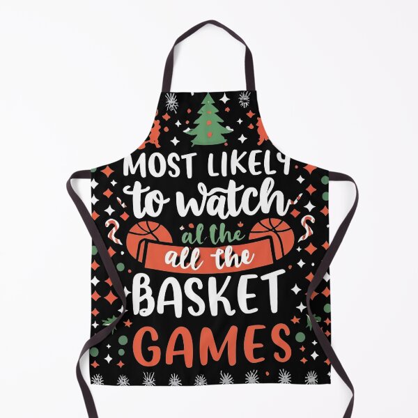 Item preview, Most likely to watch all the basketball games, Christmas humor designed and sold by emaga.