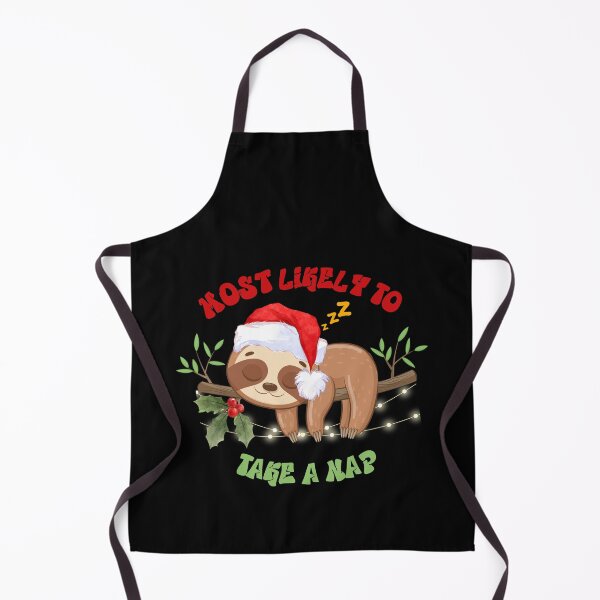 Item preview, Most likely to take a nap,  funny sloth designed and sold by ArtFeverShop.