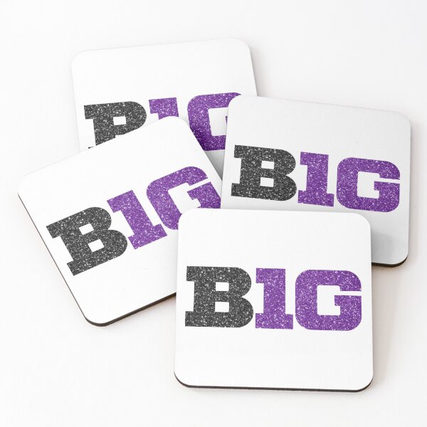 Item preview, big ten glitter logo- northwestern colors designed and sold by designsbysamantha.