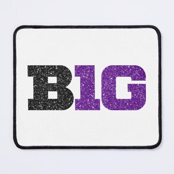 Item preview, big ten glitter logo- northwestern colors designed and sold by designsbysamantha.