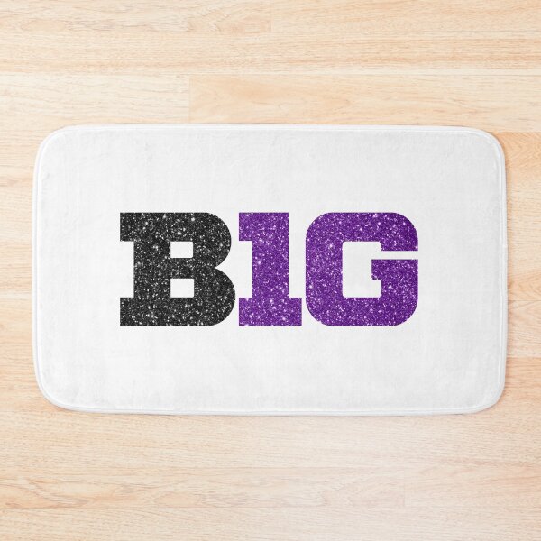 Item preview, big ten glitter logo- northwestern colors designed and sold by designsbysamantha.