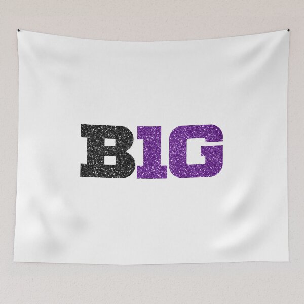 Item preview, big ten glitter logo- northwestern colors designed and sold by designsbysamantha.