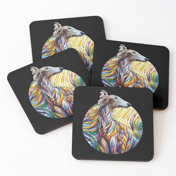 Item preview, Borzoi, stained glass. I love borzois. designed and sold by MrPila.