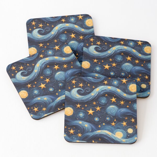 Item preview, Starry Night Sky Pattern – Celestial and Cute designed and sold by Kittyzens.