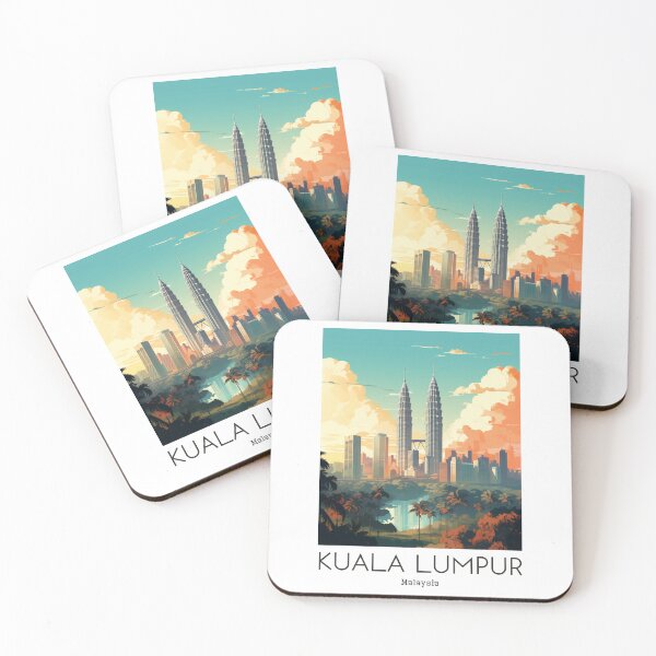 Item preview, A Vintage Travel Illustration of Kuala Lumpur - Malaysia  designed and sold by GoodOldVintage.