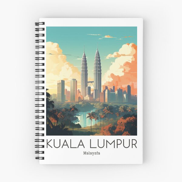 Item preview, A Vintage Travel Illustration of Kuala Lumpur - Malaysia  designed and sold by GoodOldVintage.