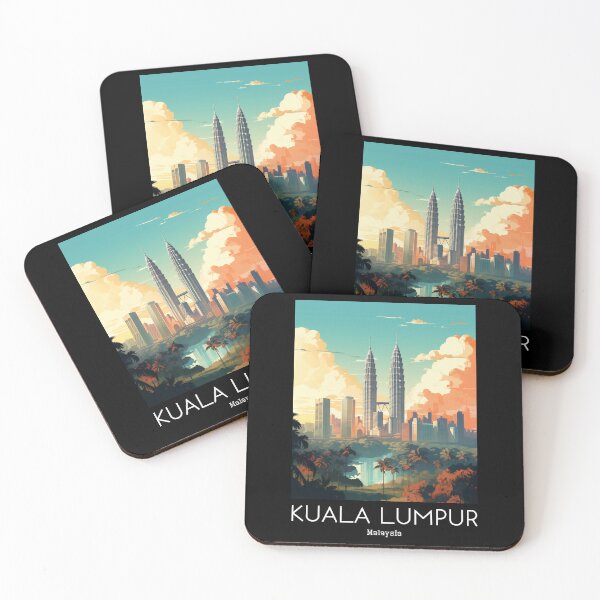 Item preview, A Vintage Travel Illustration of Kuala Lumpur - Malaysia  designed and sold by GoodOldVintage.