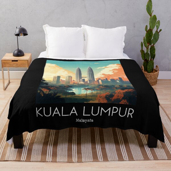 Item preview, A Vintage Travel Illustration of Kuala Lumpur - Malaysia  designed and sold by GoodOldVintage.