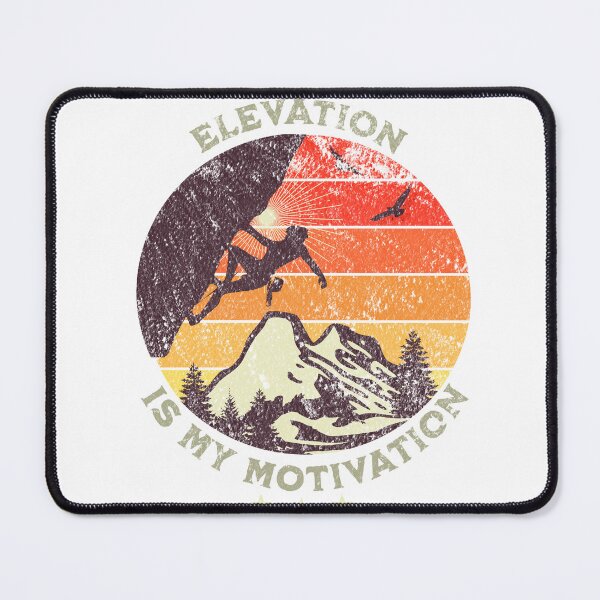 Item preview, Mountain Climbing, Hiking shirt. Elevation is my motivation. Adventure hiking Mountain climbing sweatshirt. Climbing, Hiking gift designed and sold by ReThinkit.