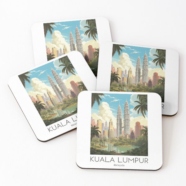 Item preview, A Vintage Travel Illustration of Kuala Lumpur - Malaysia  designed and sold by GoodOldVintage.