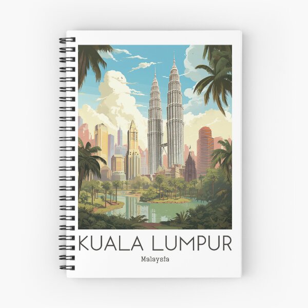 Item preview, A Vintage Travel Illustration of Kuala Lumpur - Malaysia  designed and sold by GoodOldVintage.