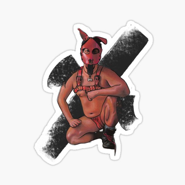 Leather Pup Sticker