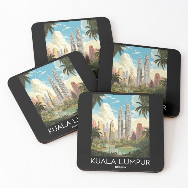 Item preview, A Vintage Travel Illustration of Kuala Lumpur - Malaysia  designed and sold by GoodOldVintage.