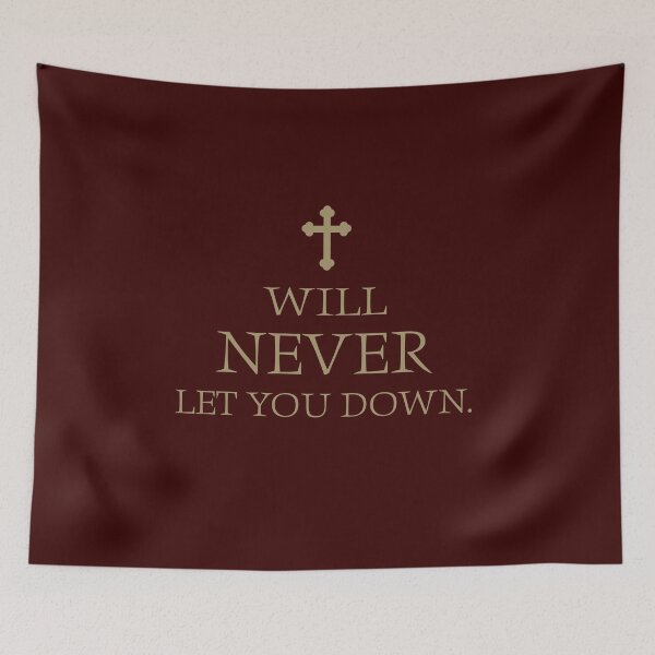 Item preview, I Will Never Let You Down Gold Cross Hebrews 13 5  designed and sold by teenugs.