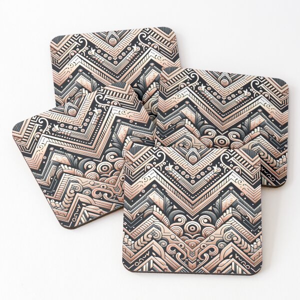 Item preview, Rose Gold Chevron Pattern designed and sold by NeatSplash.